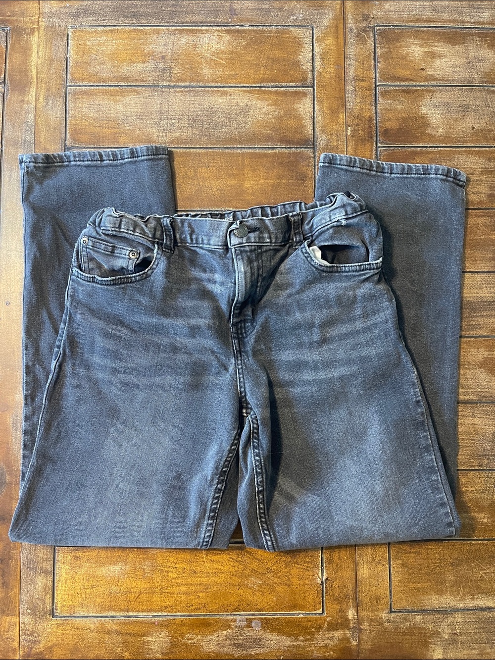 Classic Straight Fit Jeans - Charcoal Gray